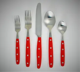 079914147057 GINKGO International Lyon Flatware Set