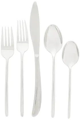17015-4 GINKGO International Flight Steel Flatware Setting