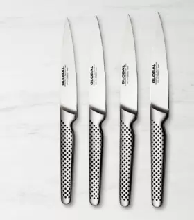 943691402394 GLOBAL Steak Knives Set Blades Handles