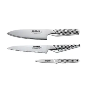 G-581415 GLOBAL Kitchen Knife Set Chefs Utility Paring