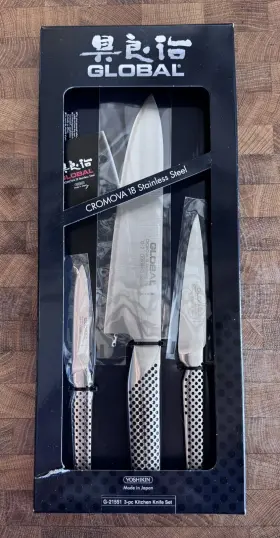 G21551 GLOBAL Classic Kitchen Knife Set Box