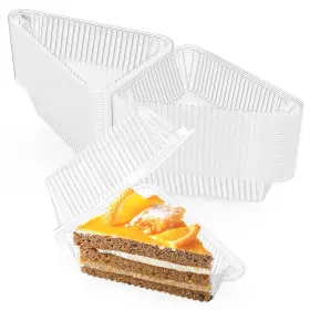 B0BKSLP2NL GOIIO Cake Slice Containers Hinged Lid Cheesecake