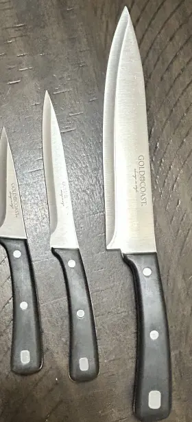 0011RD GOLD COAST Knife Set Paring Utility Chef
