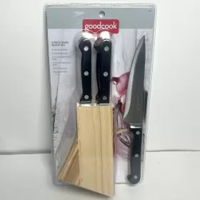 076753542272 GOODCOOK ESSENTIALS Knife Block Set Wood