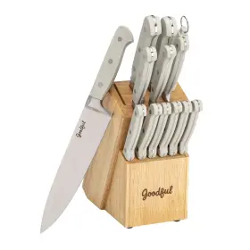GZW01-C015 GOODFUL Cutlery Knife Block Set High Carbon Steel