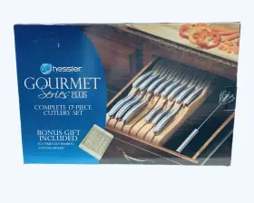 858669002107 GOURMET Hessler Cutlery Set Cutting Board