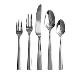 1759366 GOURMET SETTINGS Steel Flatware Set