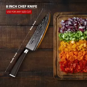 618149406401 GOURMET TOOL Chef Knife Ultra Sharp High Carbon #2
