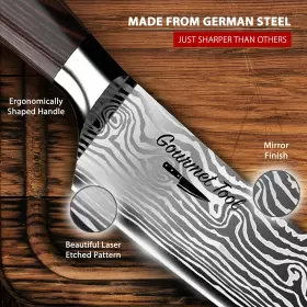 618149406401 GOURMET TOOL Chef Knife Ultra Sharp High Carbon #3