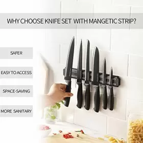 754194960168 GOURMETOP Kitchen Knife Set Drilling Magnetic #2