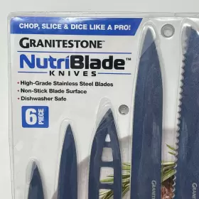 7901 GRANITESTONE Steel Nutri Blade High Knife Set Classic #2