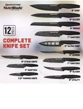 8071MO GRANITESTONE Nutriblade Knife Set High Blades