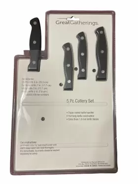 481042613807 GREAT GATHERINGS Cutlery Santouku Knife Set #2