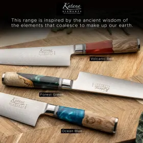 019311000901 GRUNWERG Katana Elements Knife Box Set Chef #3