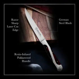 858158006487 HAMMER STAHL Steakhouse High Carbon Steel Kni #2
