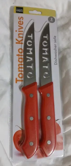 OD448 HANDY HELPERS Tomato Cutout Steel Knives Set