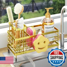 B0FNWLT8QG HAPIRM Sink Caddy Sponge Holder Draining Kitchen