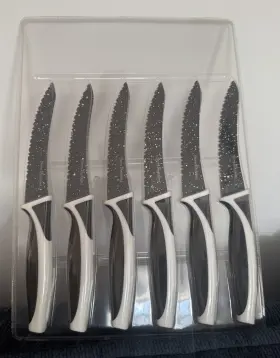 OG1988 HARRY BLACKSTONE Set Steak Multipurpose Knives Granite