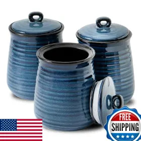 B0C13CGM2Z HASENSE Ceramic Food Storage Jars Set Kitchen
