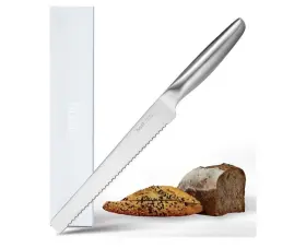 973559850539 HAST Bread Kitchen Knife Carbon Steel Blade