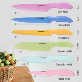 820909682585 HAUSHOF Kitchen Knife Set Colorful Knives #2