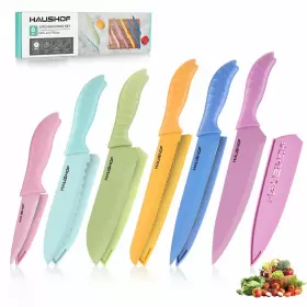820909682585 HAUSHOF Kitchen Knife Set Colorful Knives