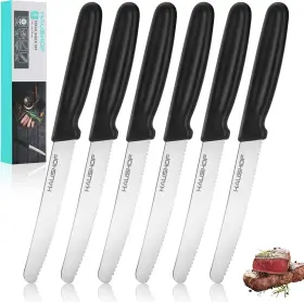 HH22102 HAUSHOF Steak Knives Set Serrated