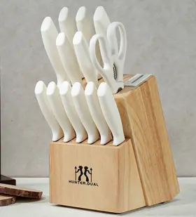 FJ-15-W HD HUNTER.DUAL Knife Set Sharpening Block Dishwasher
