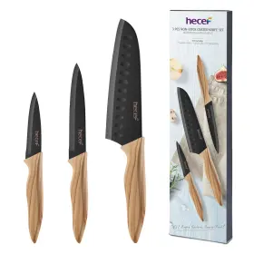 13040 HECEF Kitchen Knife Set Steel Blade Stick Santoku