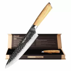 15314 HECEF Chef Knife High Carbon Damascus Steel