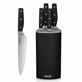 27321 HECEF Kitchen Knife Set Steel Block