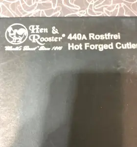 026615591917 HEN ROOSTER Set Steak Kitchen Knife Knives Steel #2
