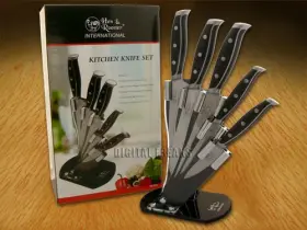 HRI-031 HEN ROOSTER Kitchen Knife Set Cutlery Abs