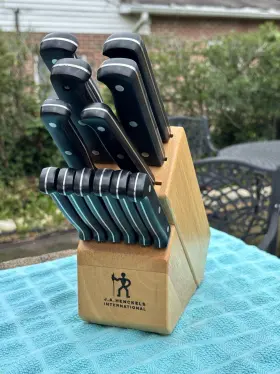 035886680145 HENCKELS Kitchen Knife Block Set Solution Edge