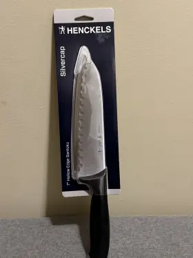 13578-183 HENCKELS Silvercap Hollow Edge Santoku Knife