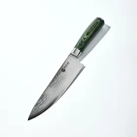 859006007601 HEXCLAD Chefs Knife Damascus Steel Blade Handle