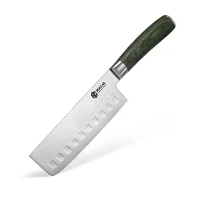 859006007892 HEXCLAD Nakiri Knife Damascus Steel Blade Handle