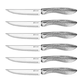 972548252248 HISSF Serrated Steak Knives Steel Sharp Blade