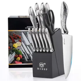972548252729 HISSF Knife Set Kitchen Block
