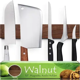 WMNH4 HMMAGNETS Wood Magnetic Knife Holder