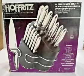 045908008550 HOFFRITZ Knife Set Wire Hardwood Block