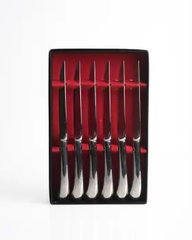 HOF4 HOFFRITZ Piston Handle Steak Knives Box Set