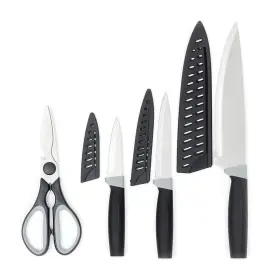 886466370778 HOME BASICS Steel Kitchen Knife Set Functional