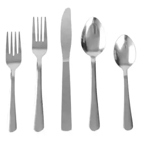 886466374325 HOME BASICS Steel Flatware Set Service Dinner