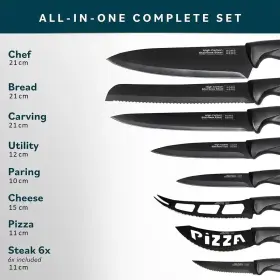 13PC HOME HERO Kitchen Knife Set Sharpener High Carbon Steel #2