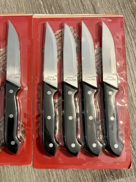 892708104014 HOMER TLC Steak Knife Set Serrated Blades Handle #3