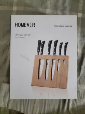 G6-A849-7 HOMEVER Knife Set Chef Bread Carving Utility Paring