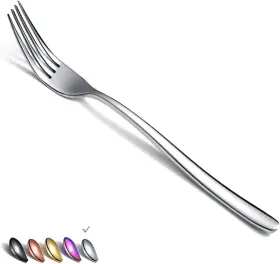T271S-DF-6P HOMQUEN Dinner Forks Steel Silverware Set Dessert