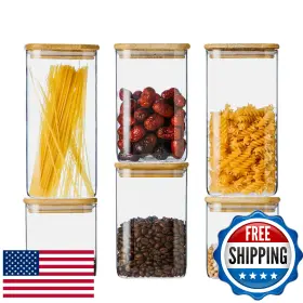 B0D9NZ2QSF HOMTOP Glass Food Storage Containers Lids High