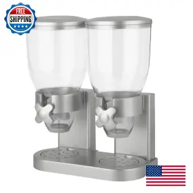B000OQGOEG HONEY-CAN-DO Zevro Dual Food Dispenser Portion